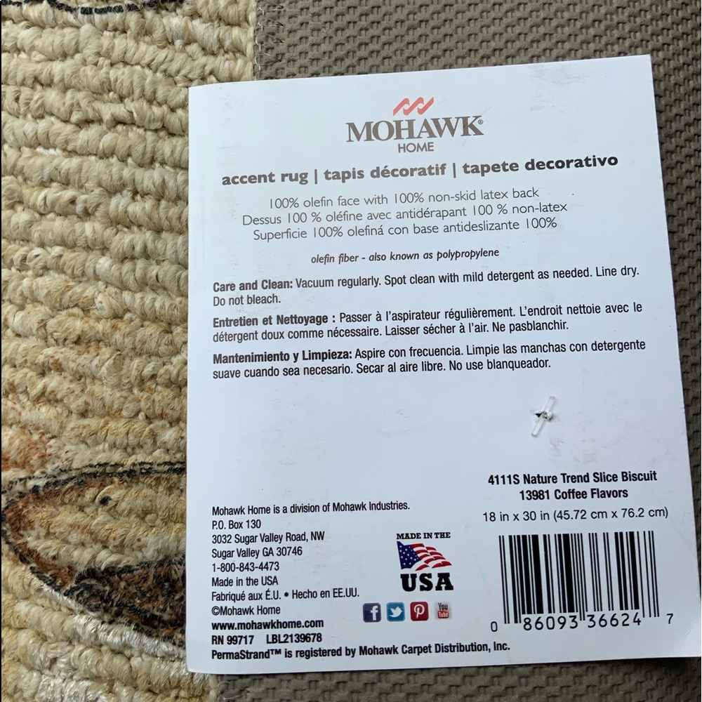 !!! SOLD OUT Restocking !!! Mohawk Coffee Flavors Rug Kitchen Slice Accent NEW - Picture 5 of 8